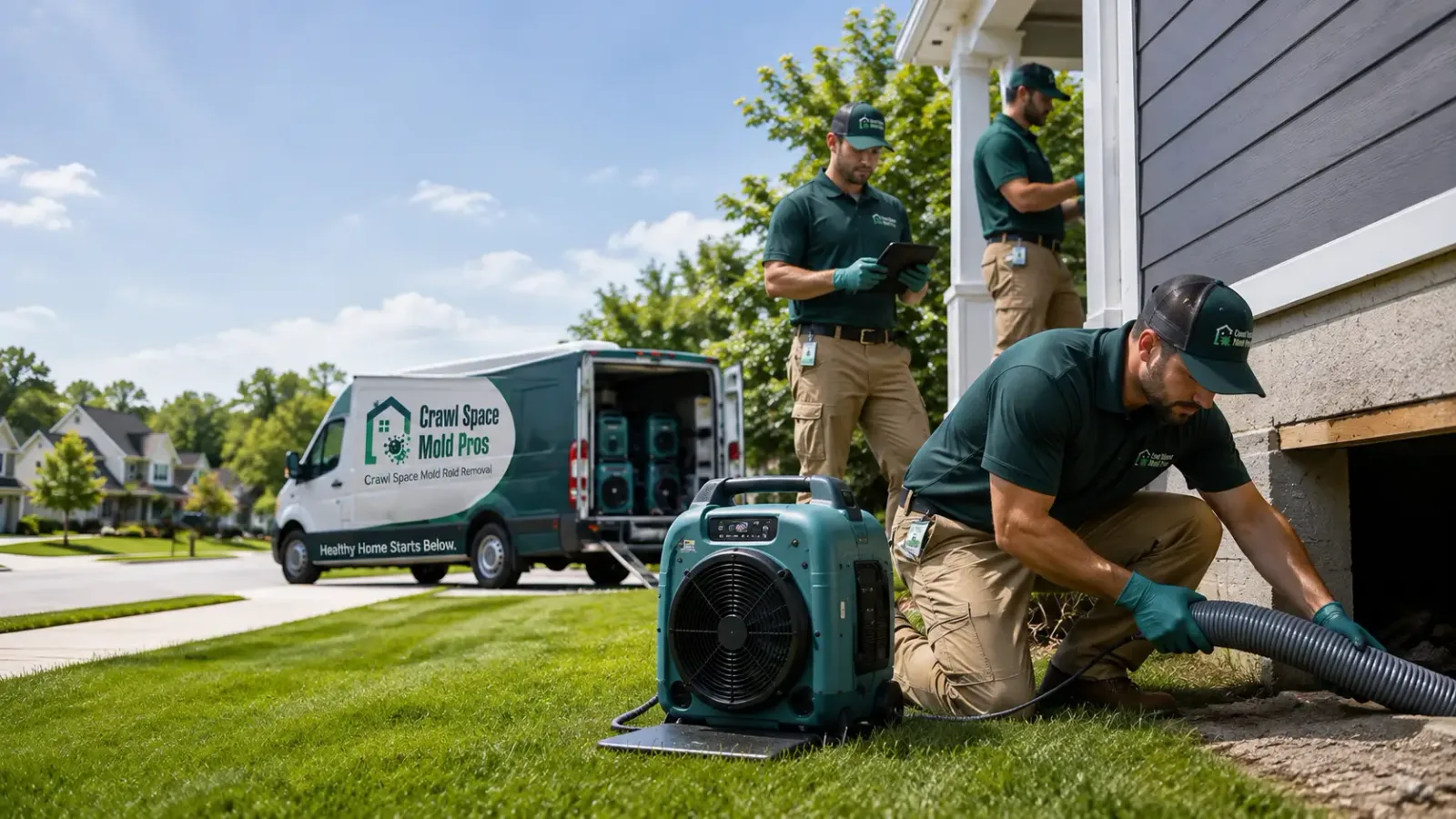 Crawl Space Mold Removal in Bedford, MA